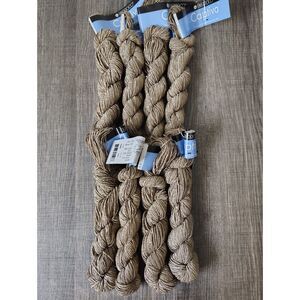 Berroco Captiva Yarn Lot of 8 Color 5506 Metallic Taupe Cotton Blend 50g Med #4